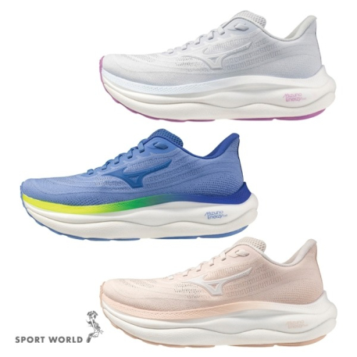 【白沙屯媽祖同系列】Mizuno 美津濃 慢跑鞋 女鞋 WAVE SKY 9【運動世界】J1GD250273/72/74