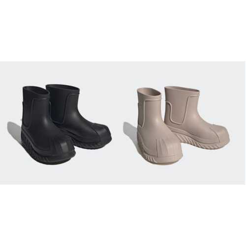 【台灣現貨】肥章魚㊣正韓代購★韓國 adidas 限定雨靴 黑色 淺粉色