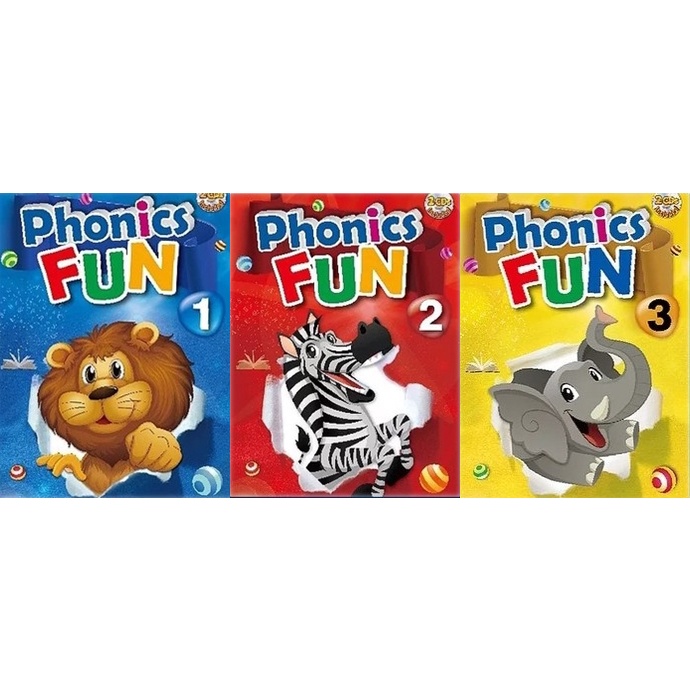 [現貨] Phonics Fun 1~3冊 (共3書+6CD) 字母學習書