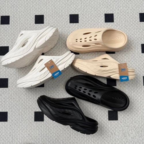 正版 HOKA one one ora recovery mule 速乾 包頭拖鞋 男女同款 一腳蹬 懶人鞋 增高 涼鞋