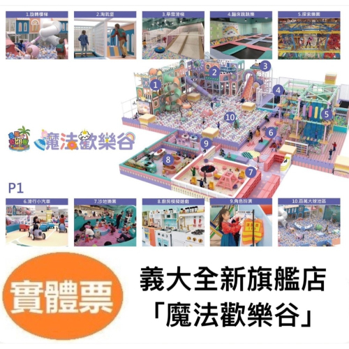 奇幻島 義大全新旗艦店 【魔法歡樂谷】-四區合一