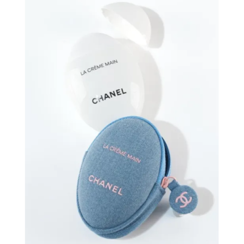 CHANEL 限量 訂製丹寧玉手霜 蛋型護手霜 藍色 牛仔