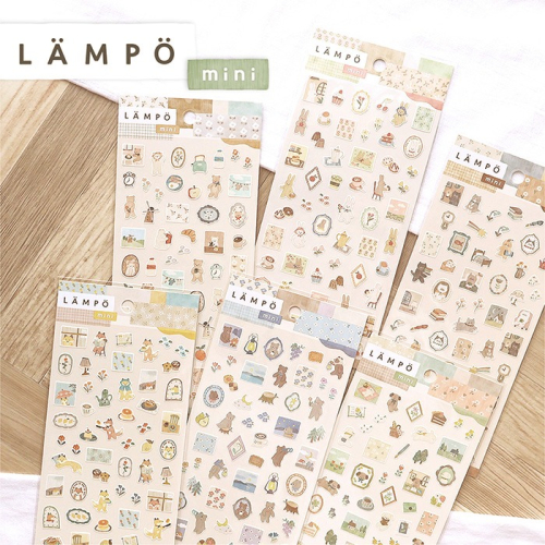 【莫莫日貨】日本製 MIND WAVE 2024 9月新品 LÄMPÖ mini系列 上質紙貼紙 貼紙 (全6款)
