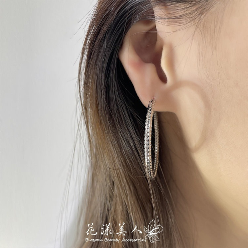 耳環 圓圈耳環 圈圈耳環 歐美 大圈 C圈 圓圈 素面 率性 有型 百搭 個性＊花漾美人＊嚴選