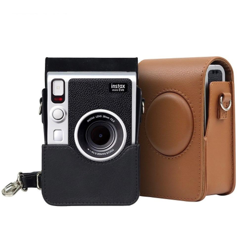 特價 for富士 instax mini Evo 收納皮套 保護套 車工精美，相機合身包 附同色背帶