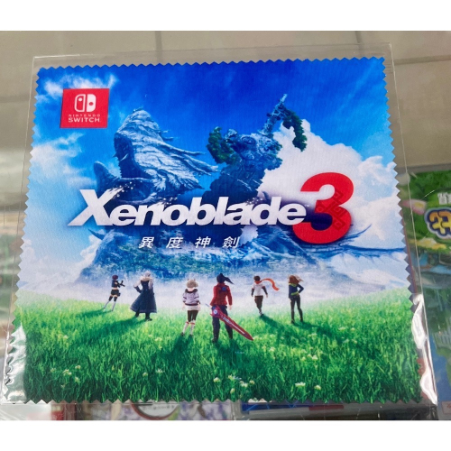 （不含遊戲） SWITCH 異度神劍 3 異度神劍3 特典 擦拭布 全新品 ［士林遊戲頻道］