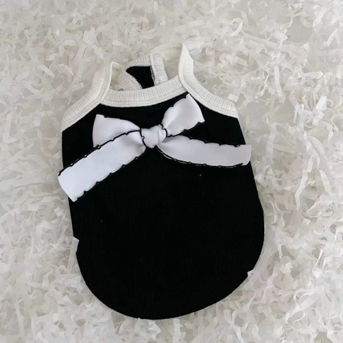 ♡【C22 預購】小香風簡約法式蝴蝶結小吊帶 春夏新款 春夏澎裙 貓咪衣服 狗狗衣服 寵物衣服 寵物服飾