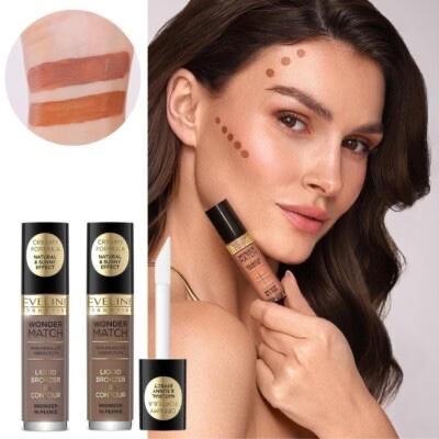 打造自然立體輪廓 ??EVELINE COSMETICS 液態修容 古銅肌 修容筆 Bronzer