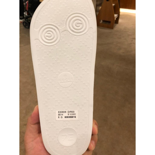 GUCCI 原創 Gucci Pantoletten Gummi 拖鞋涼鞋 44 NEU 100% 原廠正品 中古9成