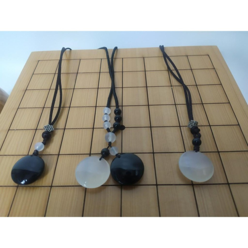 天然瑪瑙 圍棋項鍊/吊飾 圍棋 禮品