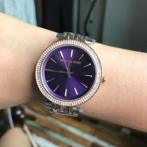 Michael Kors MK手錶 超薄鑲鑽不鏽鋼鏈玫瑰金色石英女錶MK3352 MK3353 MK3406 MK337