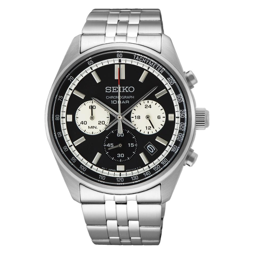 SEIKO 精工 CS系列熊貓錶計時手錶 送禮首選-41.5mm (SSB429P1/8T63-00W0D)
