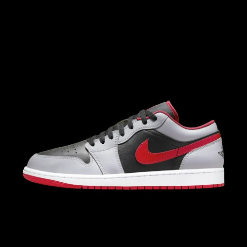 【大力好物】NIKE AIR JORDAN 1 LOW 灰黑紅勾 低筒 AJ1 休 休閒鞋 553558-060