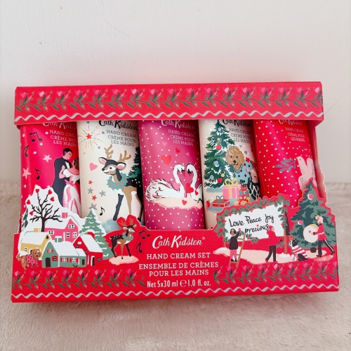 美國代購 ?? Cathkidston 護手霜 聖誕節 5入盒裝