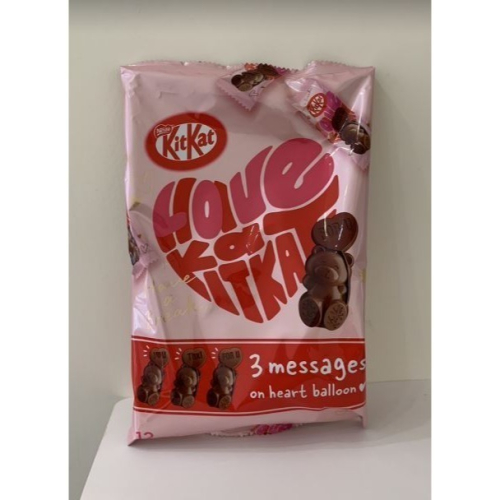 日本 Nestle雀巢 Kit Kat LOVE小熊威化