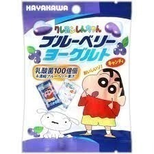 日本 HAYAKAWA早川製菓 蠟筆小新藍莓優格風味糖
