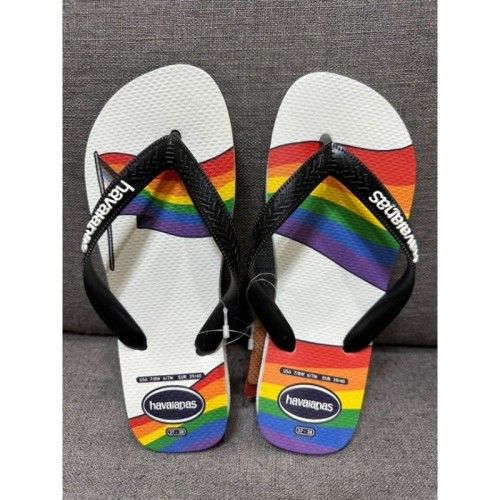 【全新】Havaianas 哈瓦仕 Top Pride Flip Flops 平權系列 彩虹 夾腳拖 37/38