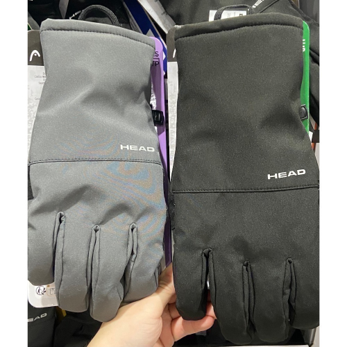 Head 防潑水保暖可觸屏手套-灰/黑 尺寸XS/S/M/L/XL-吉兒好市多COSTCO代購