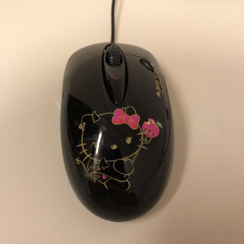 全新HELLO KITTY 小惡魔版 雷射光學滑鼠 ( 1600dpi )
