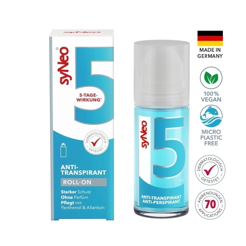 男女適用止汗滾珠瓶(德國製) 50ml-syNeo 5【效期:開封後24個月】