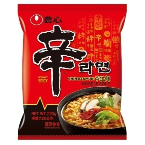 ★JP喵★ 韓國農心 單包售 辛拉麵 120g 泡麵 拉麵 原價49元 保存期限: 2026.06