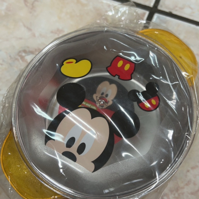 出清正版韓國米老鼠碗附蓋子 庫存品包裝不整