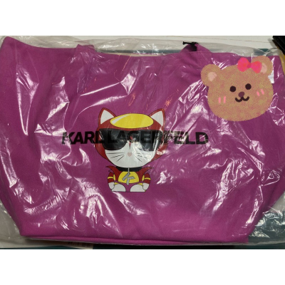 Karl Lagerfeld 卡爾老爺爺英雄系列 粉紅 托特包 媽媽包 Tote bag