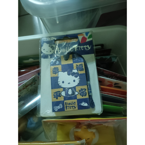 HELLO KITTY木質御守悠遊卡~幸福平安