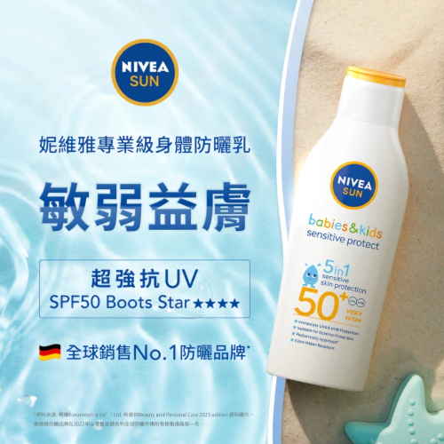 （全新）妮維雅 專業防曬乳 SPF50 200ml 敏弱益膚 防曬