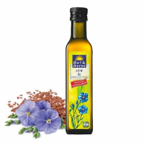 智慧誠選 Gut & Gerne 小太陽德國冷壓初榨亞麻仁油 250ml Omega3 亞麻仁油 素食魚油【鮮物良品】