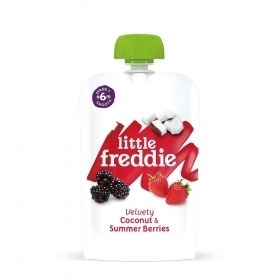 英國Little Freddie 寶寶果昔 蘋果香蕉草莓椰奶100g 6M+ 11856