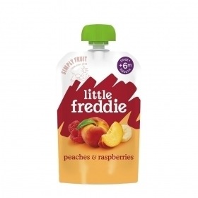 英國Little Freddie 寶寶果昔 蜜桃蘋果香蕉覆盆莓100g 6M+ 11854