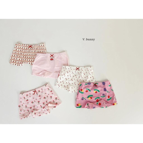 韓國兒童家居服 v-bunny品牌女童可愛碎花四角褲組