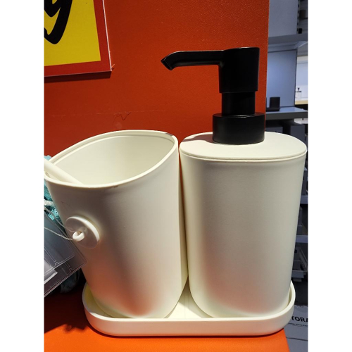 IKEA STORAVAN 浴室用品 3件組, 洗手乳塑膠瓶