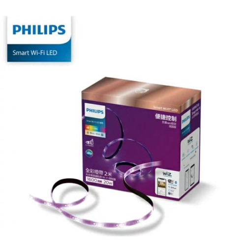 Philips 飛利浦 LED 2M 全彩燈帶 Wi-Fi WiZ 智慧照明 燈條 軟條燈 PW001