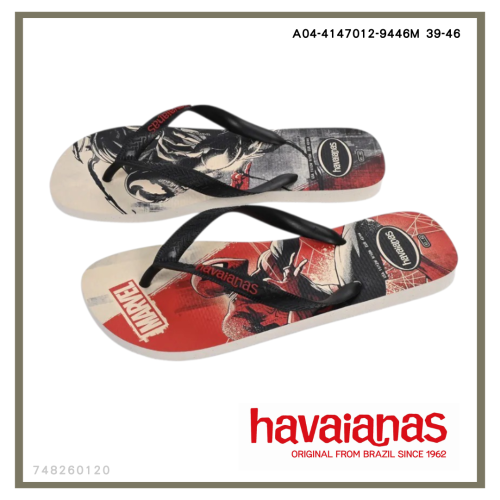 Havaianas Top Marvel Classics 漫威經典人字拖 蜘蛛人 猛毒 4147012-9446M