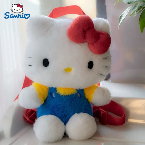 正品 Sanrio可愛HelloKitty公仔 毛绒背包 雙肩包