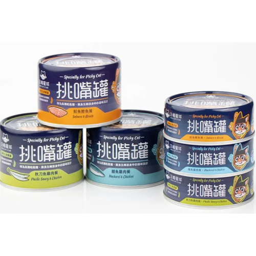貓狗夢公園??｜【汪喵星球】挑嘴貓無膠主食罐 80g 海味 貓罐 貓主食 無膠 全口味