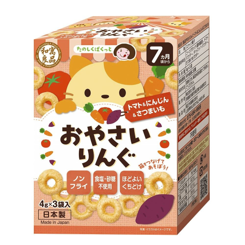 日本和寓良品 寶寶野菜圈圈 番茄甜薯12g(7M)85152