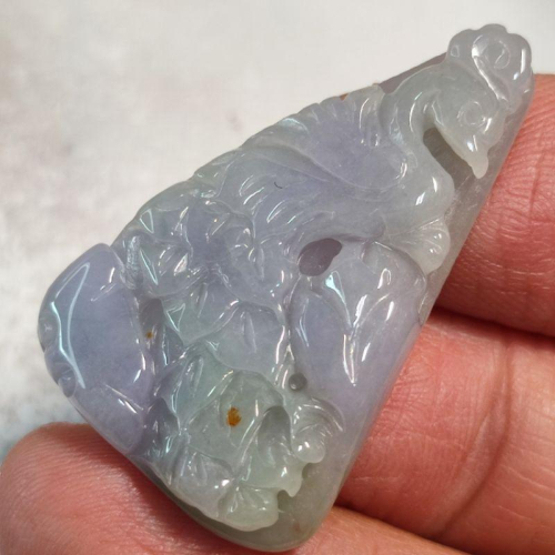 ?雀屏中選?天然緬甸玉 A貨 翡翠 春彩灑金 精雕 孔雀 現貨實拍優惠特價【92jade 遇見善緣】玉孔雀 翡翠孔雀