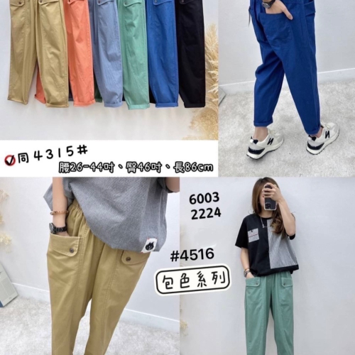 ?經典款?馬卡龍色 休閒褲 哈倫褲 老爺褲?街頭百搭色褲