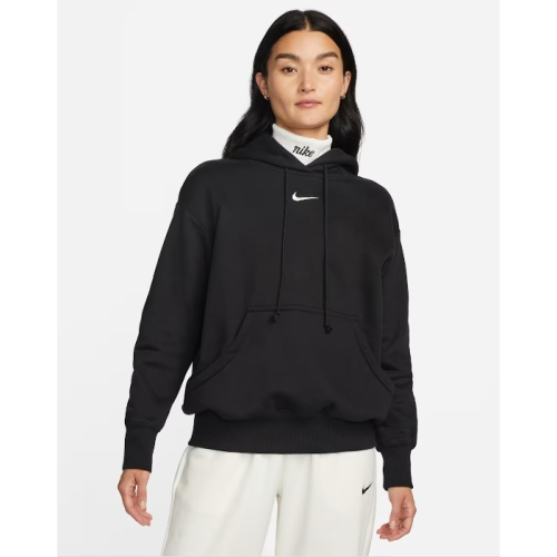 【WS】NIKE W NSW PHOENIX FLEECE 女款 黑 運動 休閒 保暖 長袖 帽T DQ5861-010