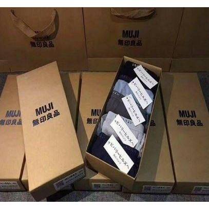 出清!!現貨!!馬上寄出!!無印男生四角內褲五條禮盒裝