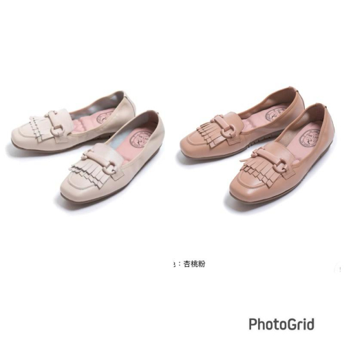 [kikishoes] 【FAIR LADY】我的旅行日記 簡約流蘇羊皮平底鞋 燕麥 棕色(502926)