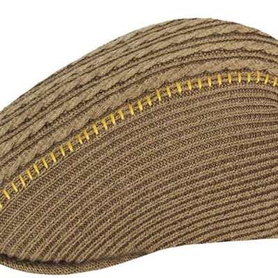 【 柒玖捌零日貨精品 】 優惠促銷全新正品 KANGOL 507 灰褐色造型條紋 鴨舌帽 小偷帽 書報童帽