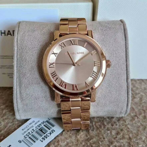 Michael kors手錶 女生手錶 MK手錶 新品玫瑰金鋼鏈石英女錶 精品錶 時尚潮流女生腕錶MK3561