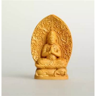 黃楊木雕八寶千手觀音擺飾本命年如來佛像手把件把玩小佛龕工藝品