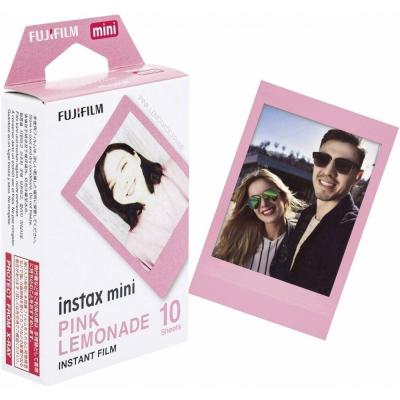 ?正品? FUJIFILM Instax mini 富士 拍立得 卡通 彩色 底片 Pink 粉邊 Lemonade