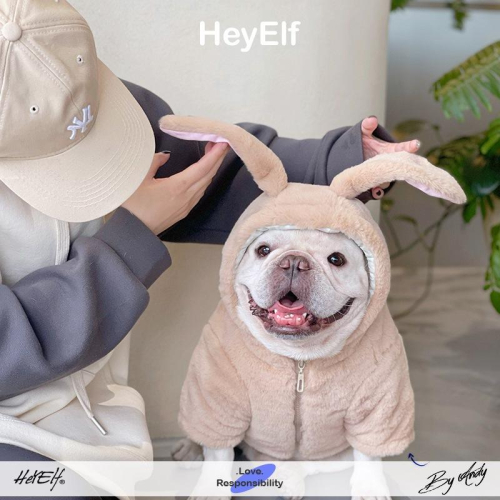 HeyElf 寵物衣服 法鬥 巴哥 西高地 冬装 雪纳瑞 棉衣加厚加棉 毛絨絨 溫暖 小狗衣服 #現貨快速出貨