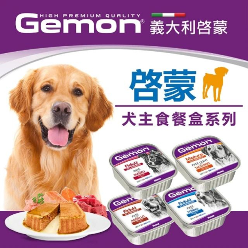 義大利 Gemon 啟蒙 犬主食餐盒系列 150g 全齡犬用 主食犬 餐盒 狗主食罐 主食 狗罐